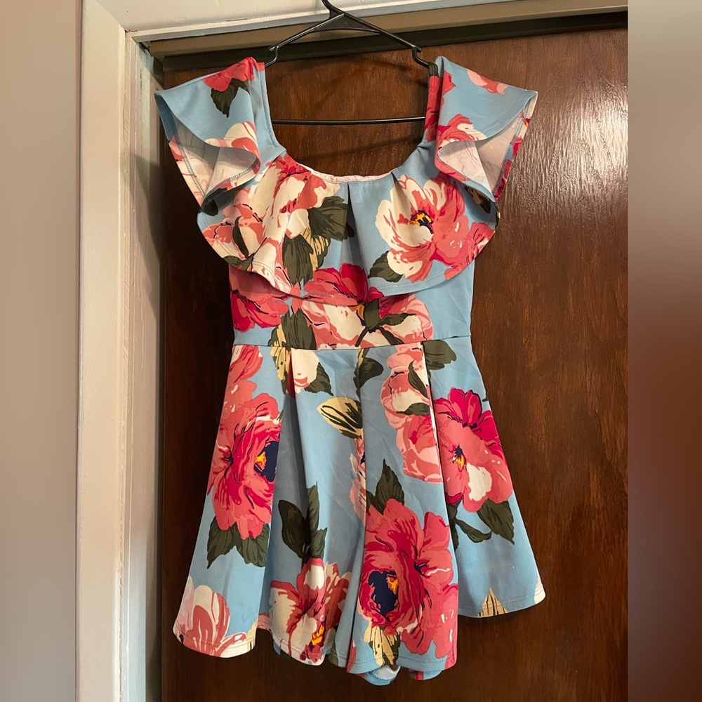 Floral Off Shoulder Romper